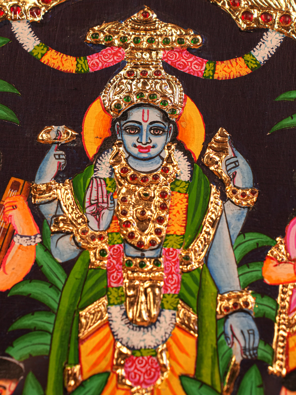 Satyanarayana Swamy Tanjore Painting 18*15 - 4KJ09002