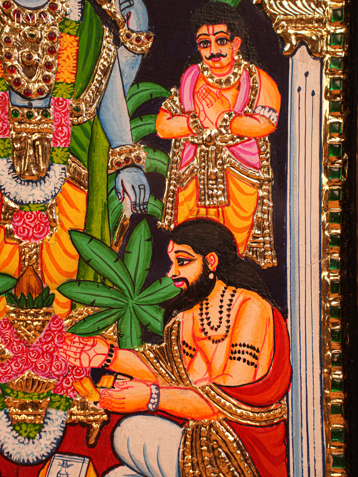 Satyanarayana Swamy Tanjore Painting 18*15 - 4KJ09002