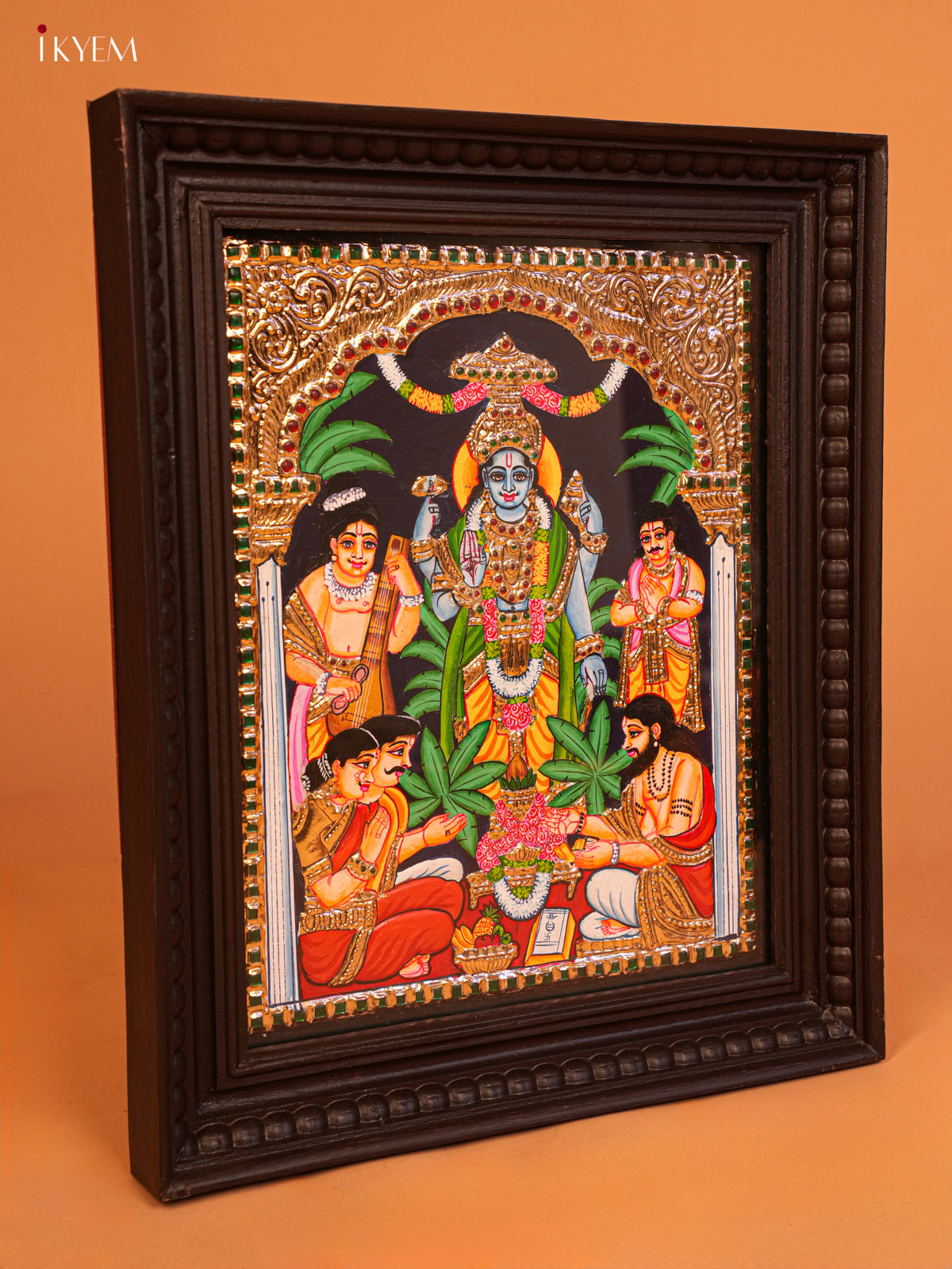 Satyanarayana Swamy Tanjore Painting 18*15 - 4KJ09002