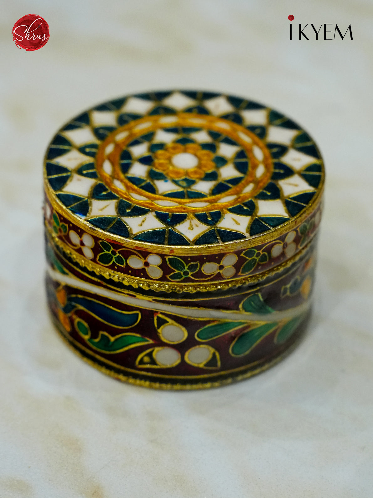 Meenakari KumKum Holder