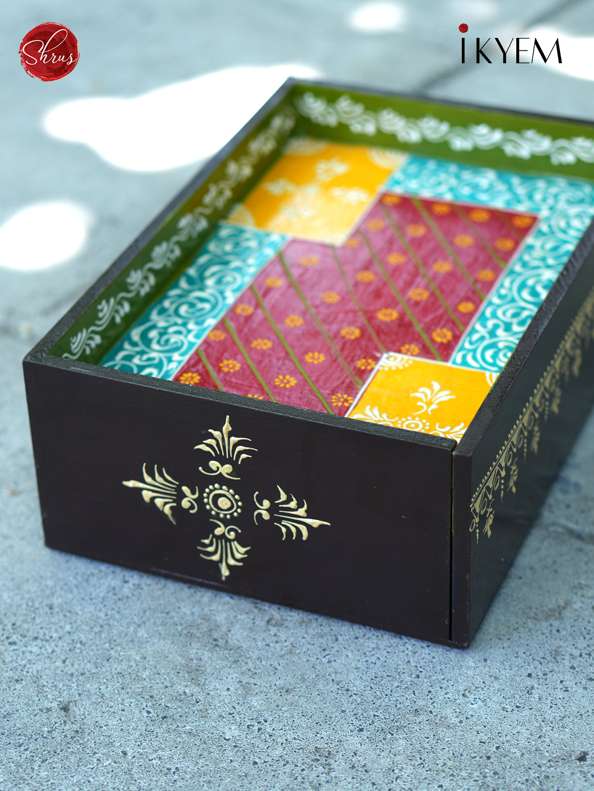 Handpaint Multipurpose wooden storage box