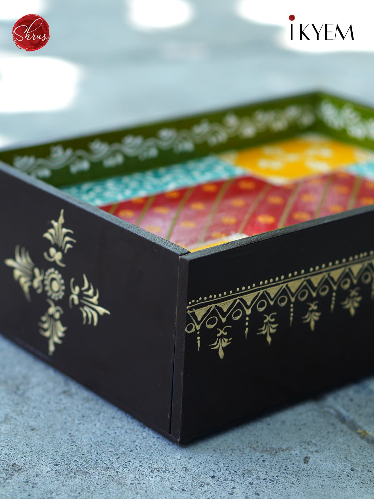 Handpaint Multipurpose wooden storage box