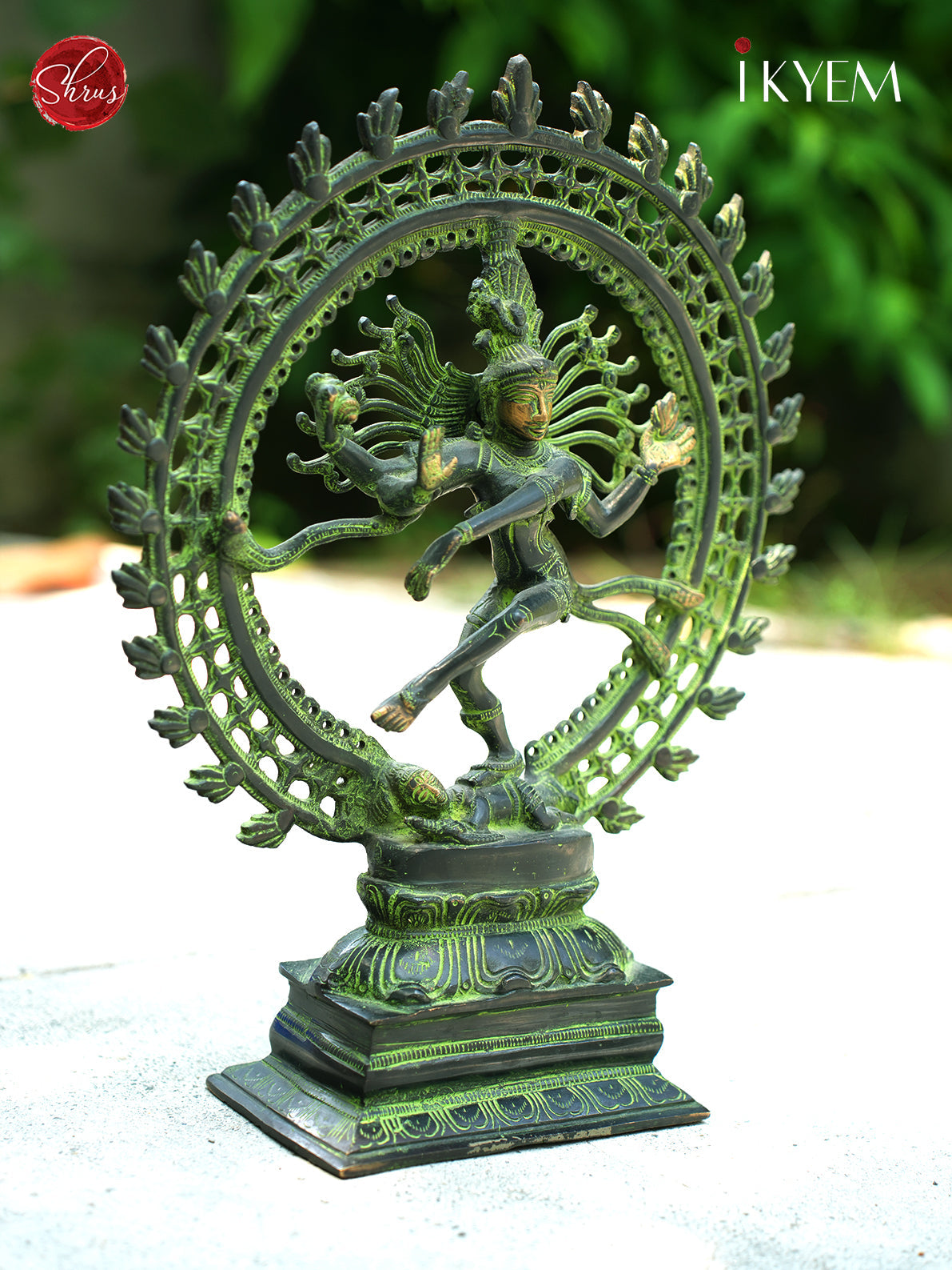 Brass Natarajar Idol (Antique Finish) 17 inches