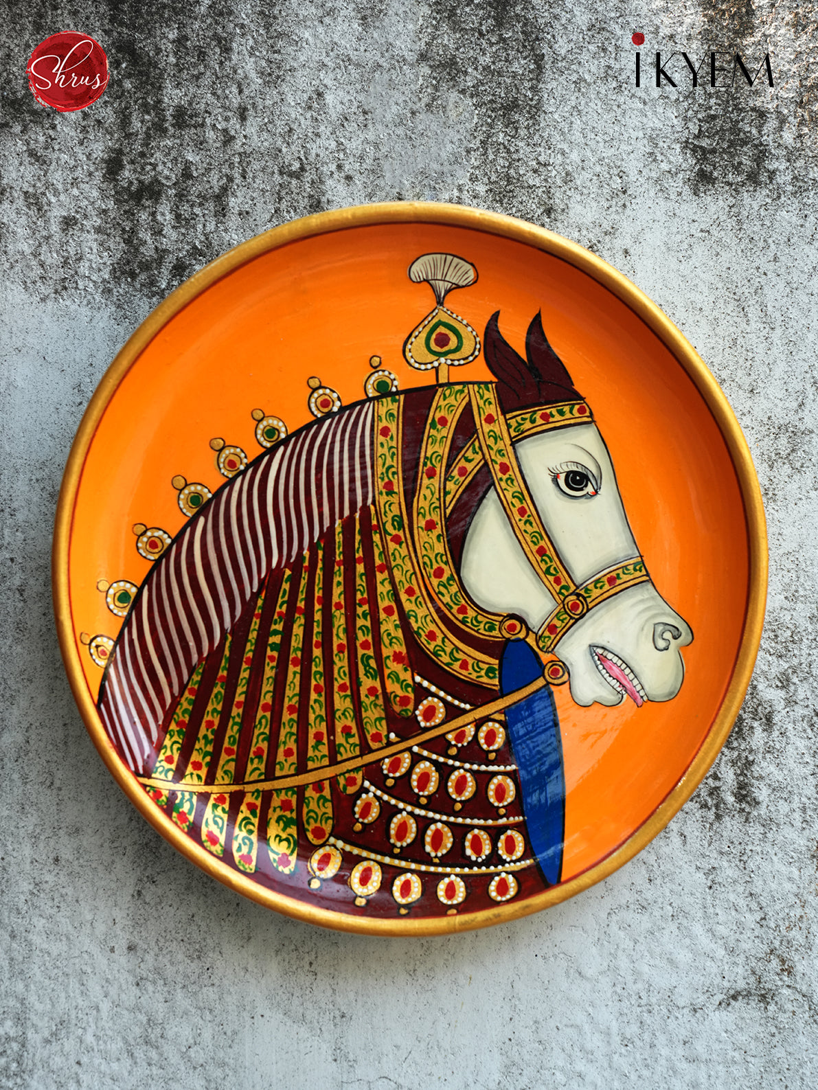 Pichwai Hand painted Wall Plate