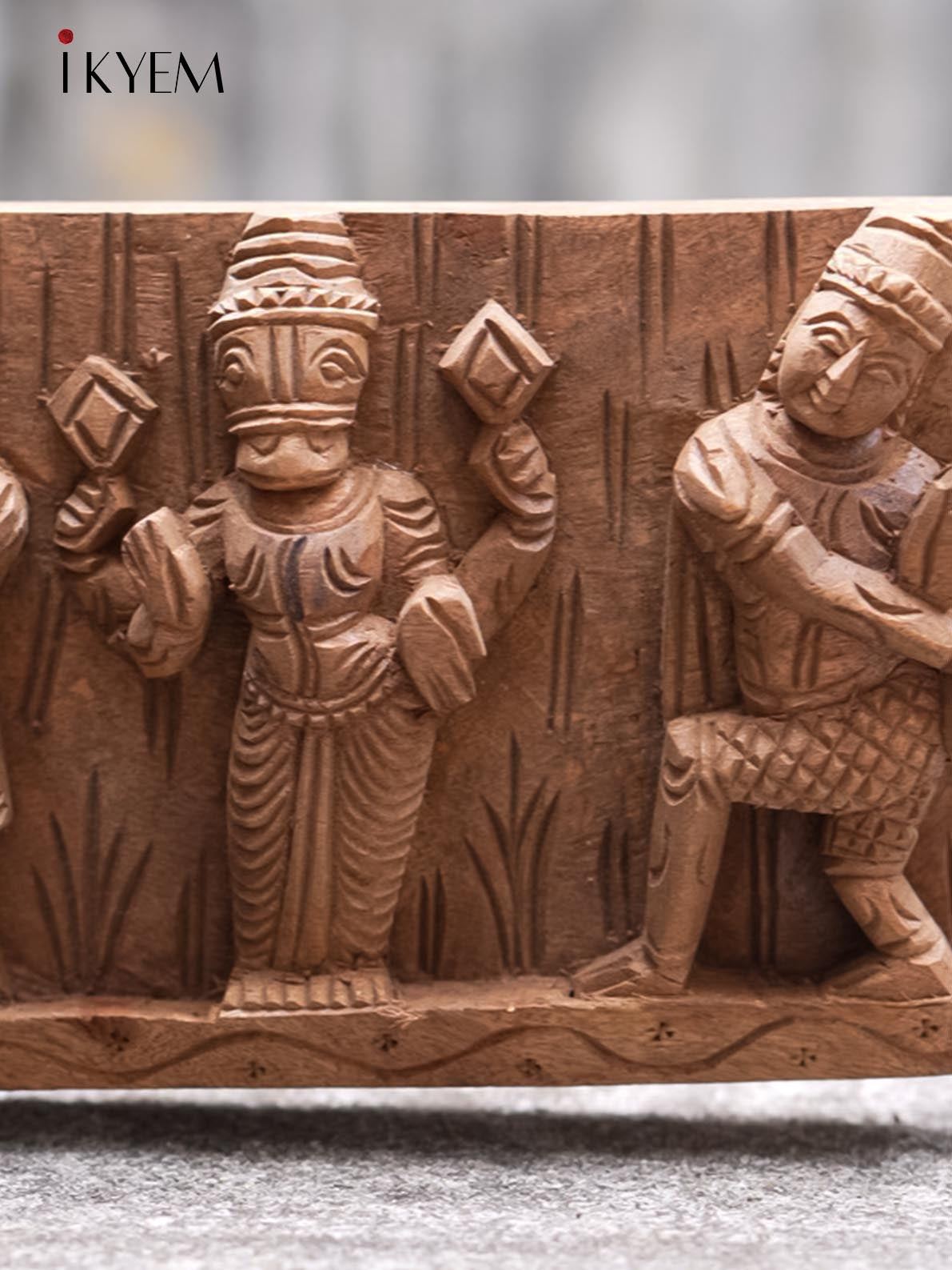 Wood Dasavatharam Panel (35 inches)