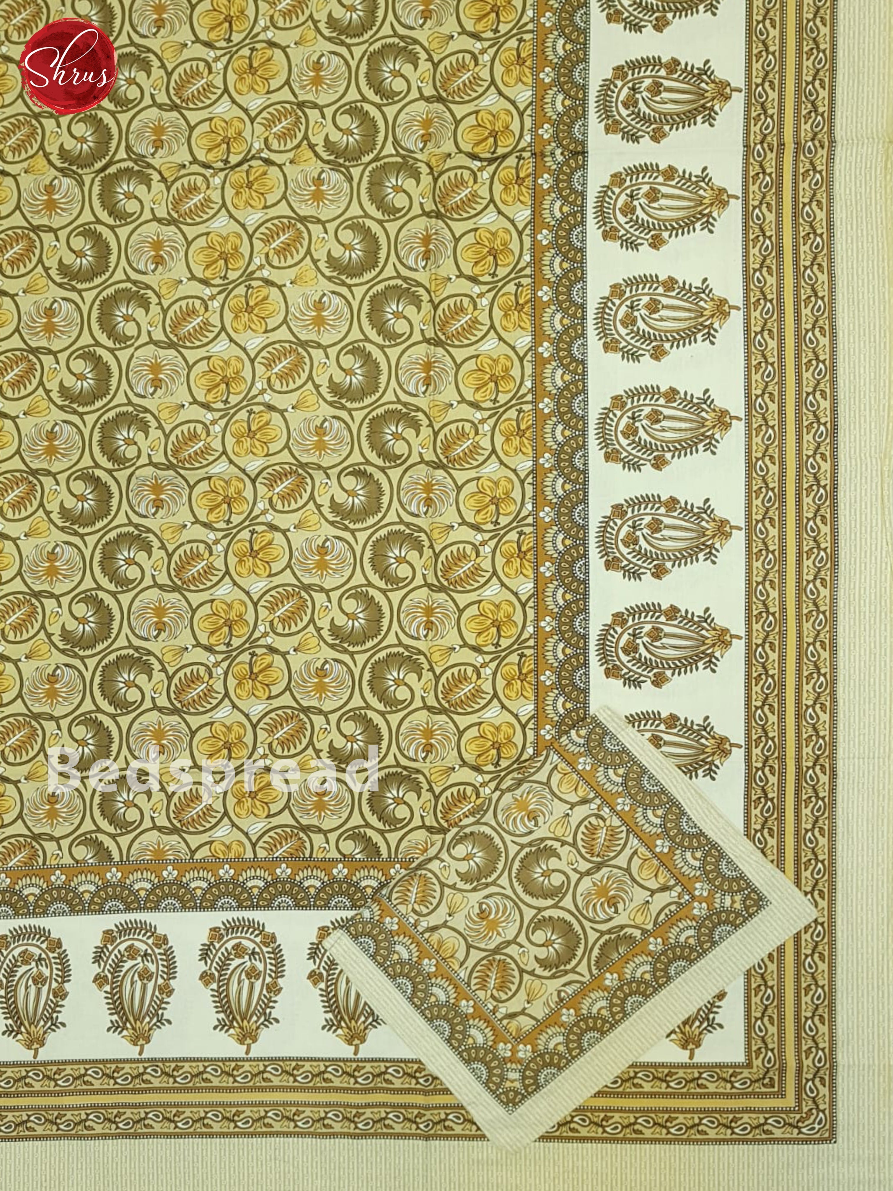 Brown And Cream- Jaipur block printed - Shop on ShrusEternity.com