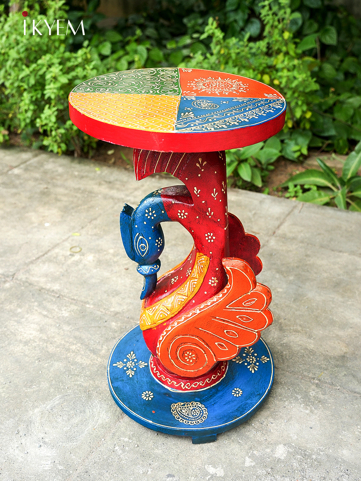 Hand-Painted Swan Table