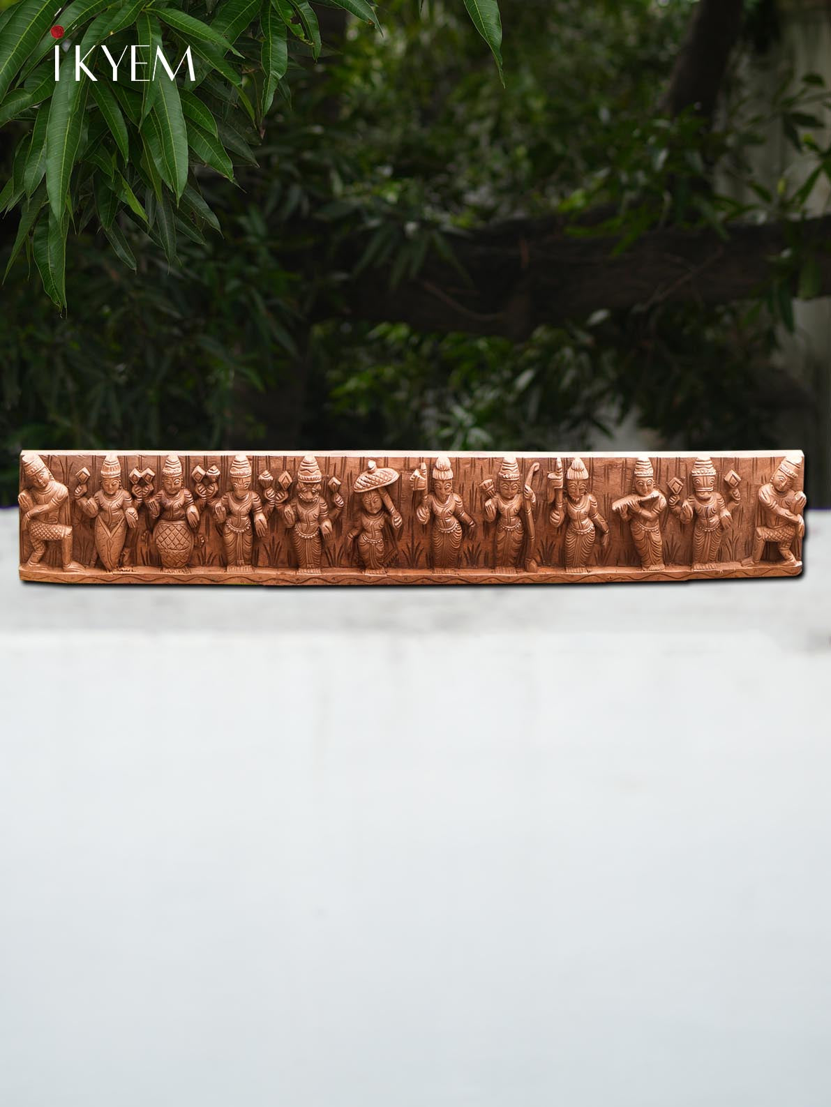 Wood Dasavatharam Panel (35 inches)