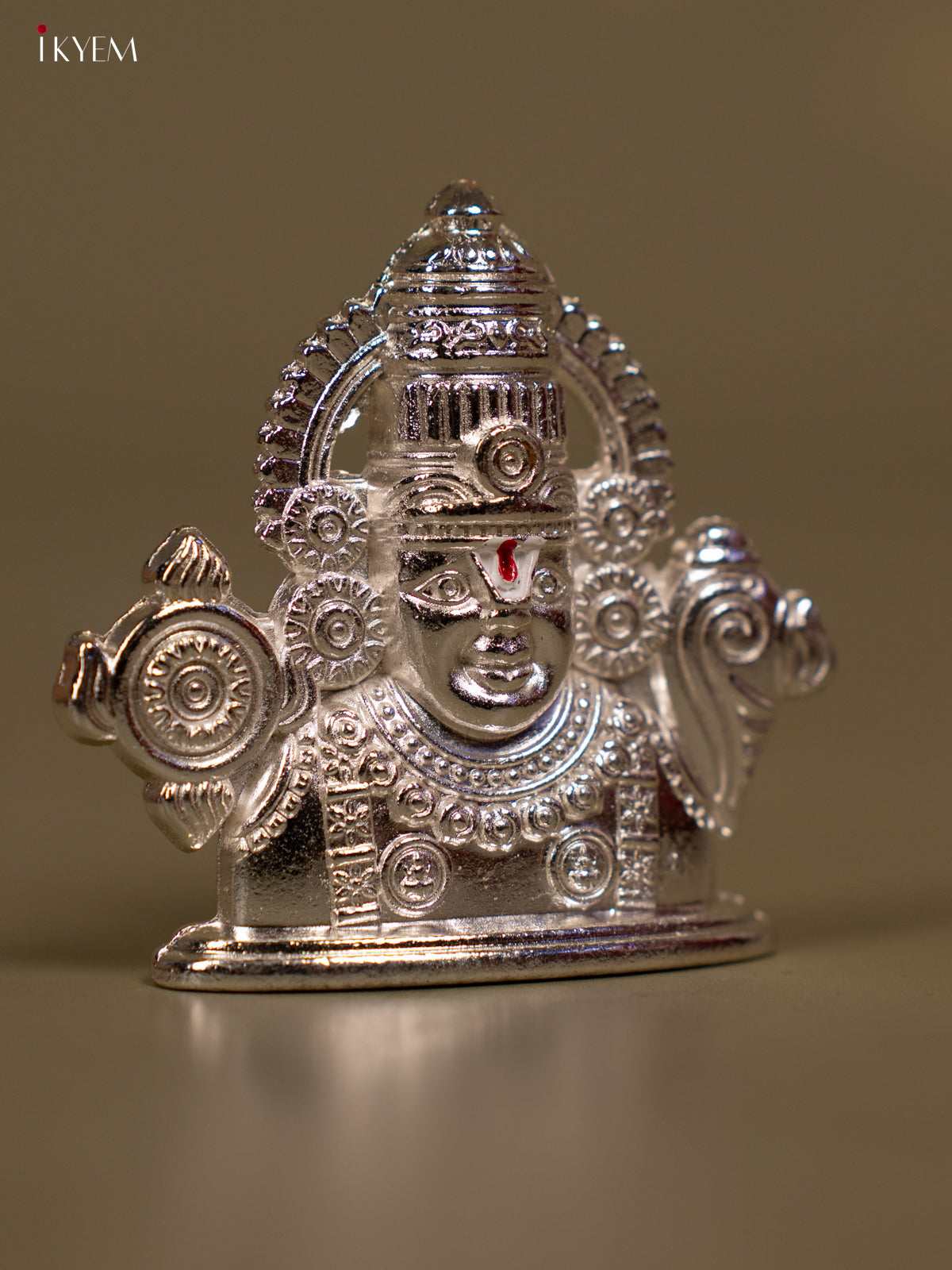 Silver Plated Tirupathi Balaji - KB11112