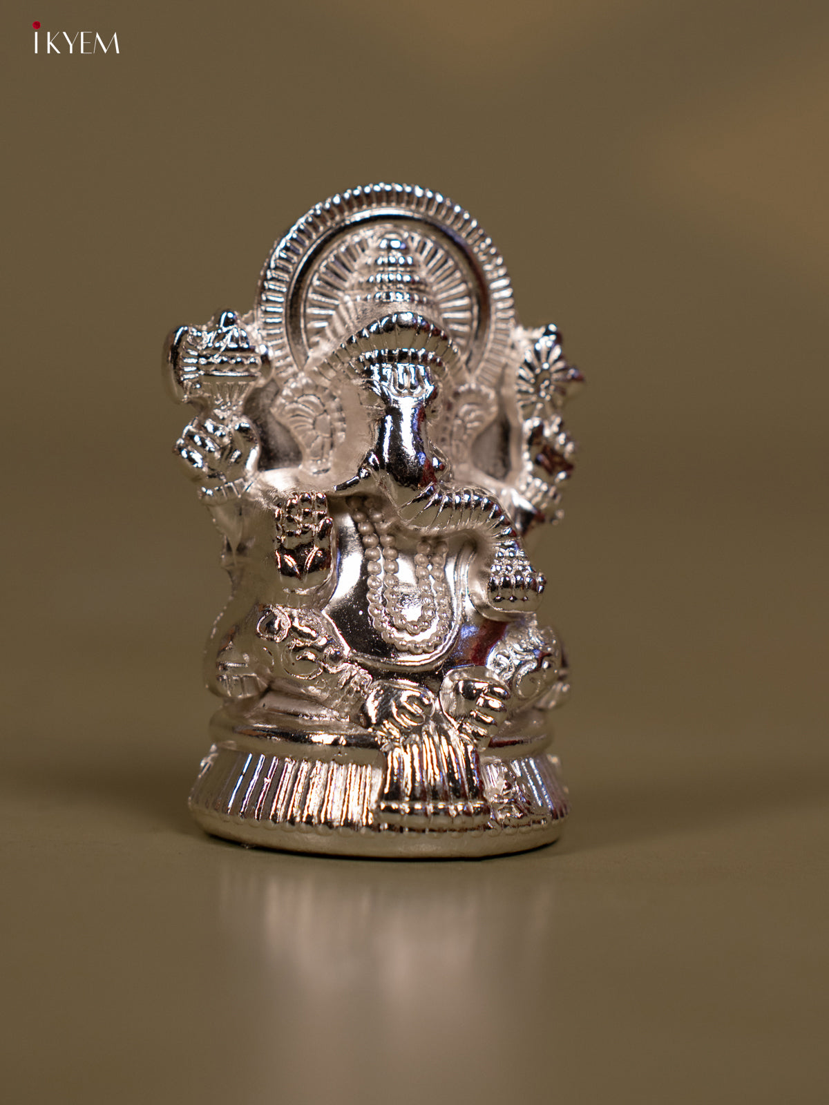 Silver Plated Lakshmi Ganesh Idol - Set of 2 - KB11116