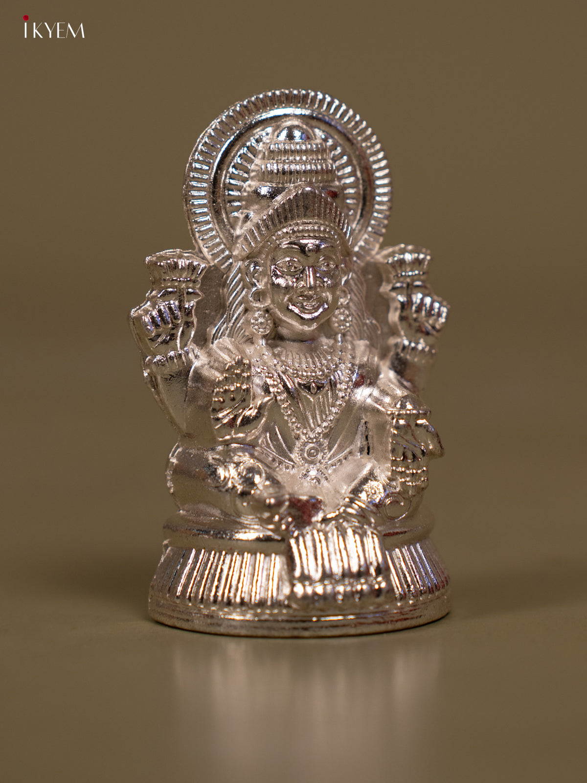 Silver Plated Lakshmi Ganesh Idol - Set of 2 - KB11116