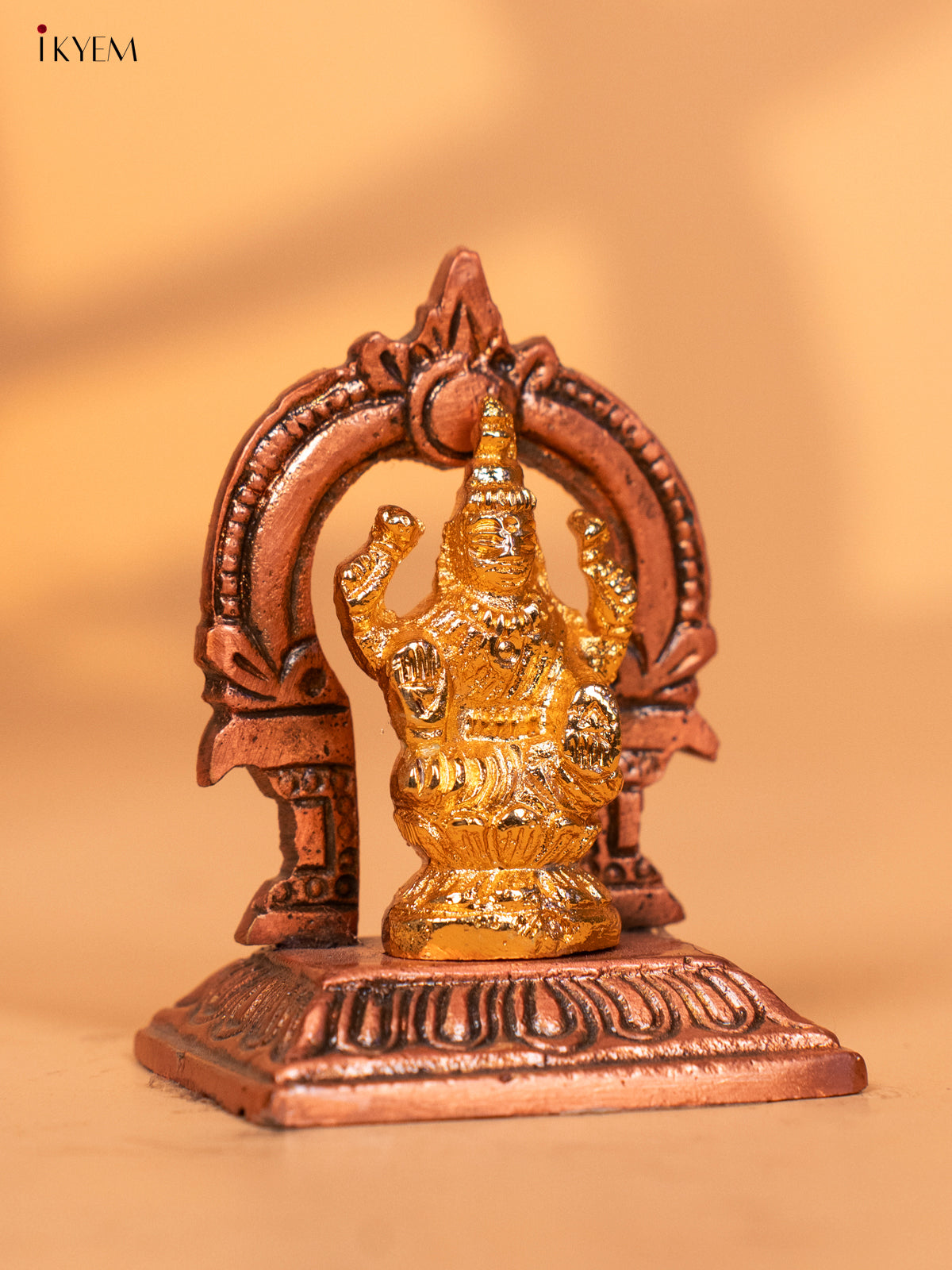 24 Kt Gold Coated Lakshmi for Gifting and Car Dashboard 2.2 Inch