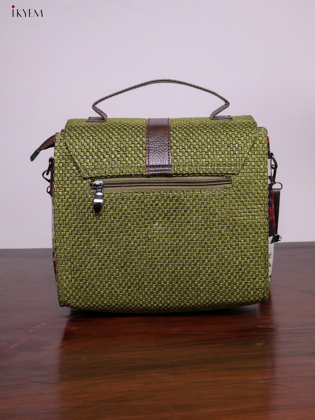 Jacquard Sling Bag - Green - KL20119