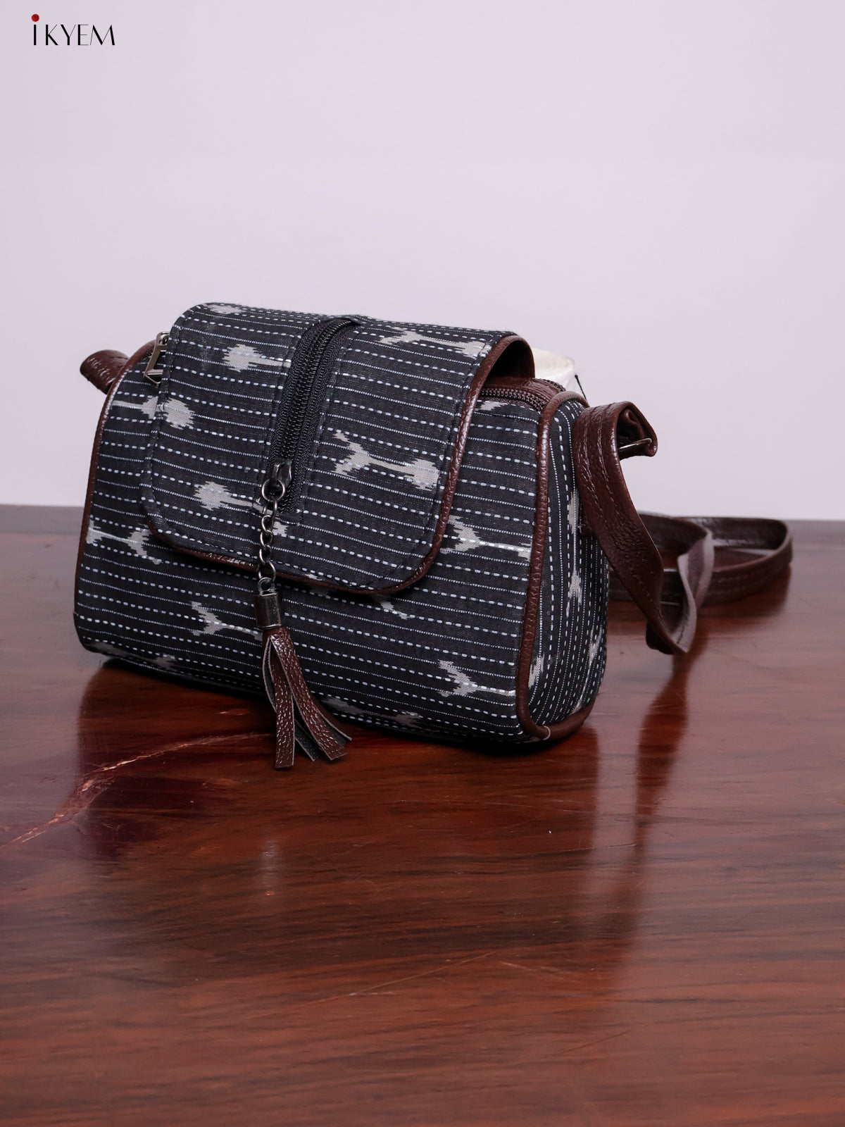 Cotton Printed Sling Bag - Geometric - KL20145