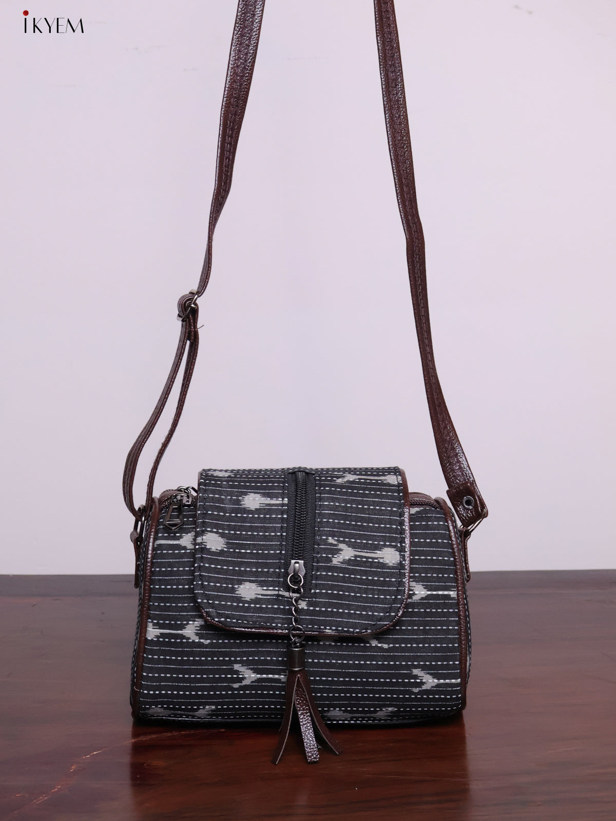 Cotton Printed Sling Bag - Geometric - KL20145