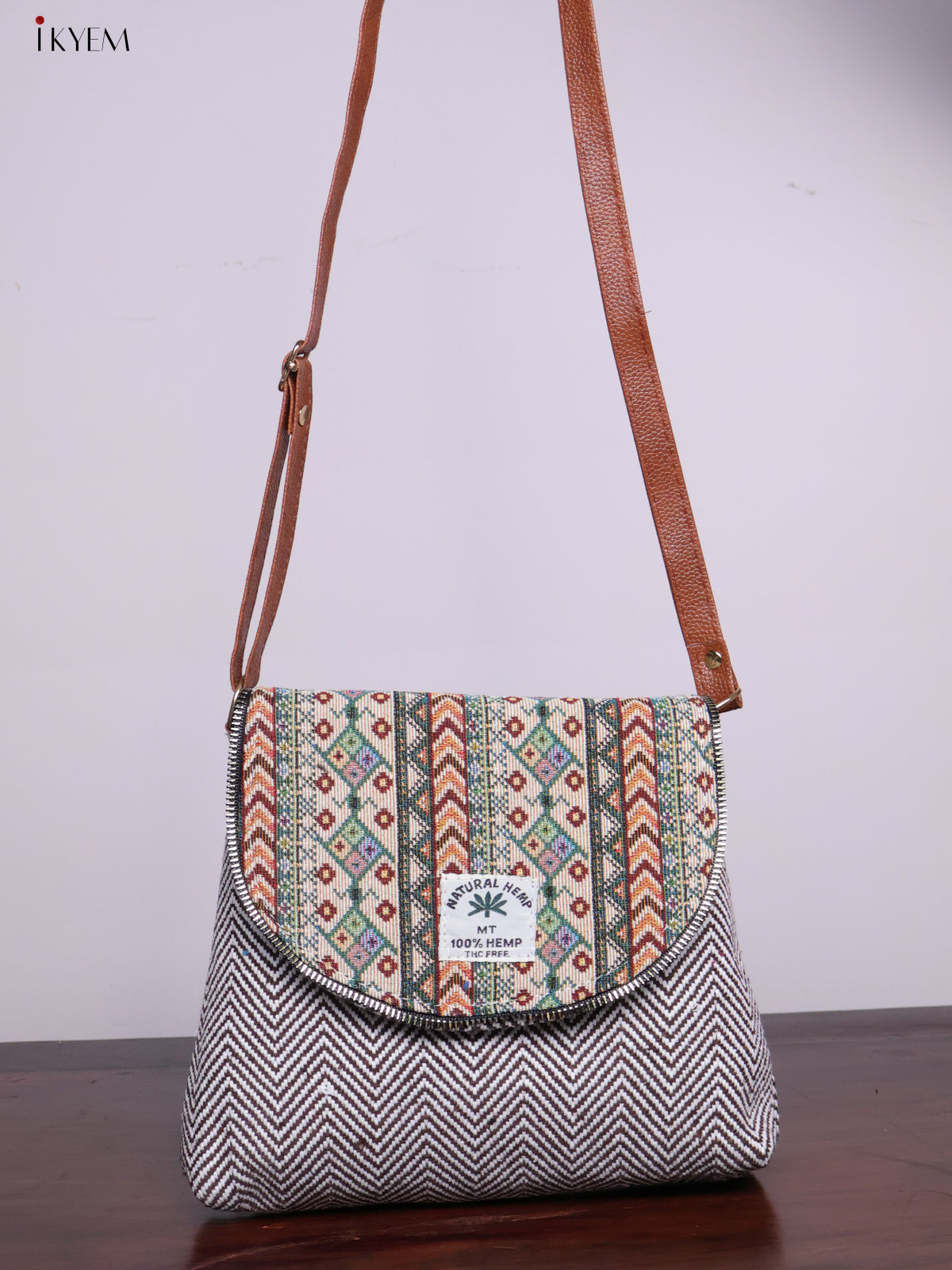 Designer Sling Bag - Brown - KL20114