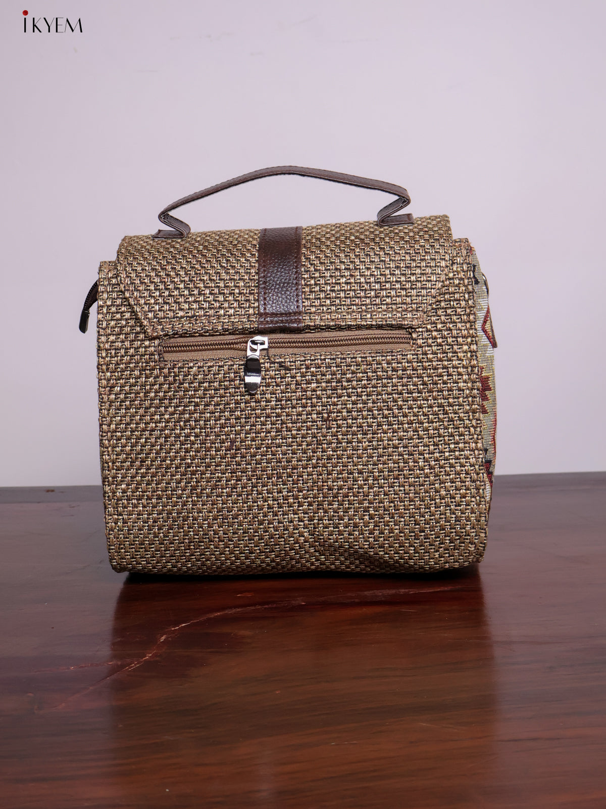 Jacquard Sling Bag - Brown - KL20118