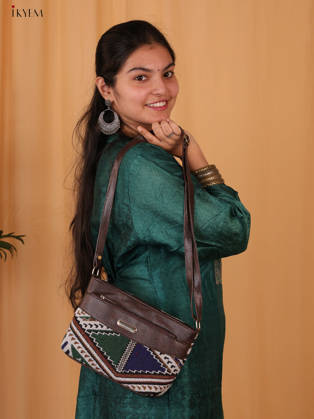 Jacquard Sling Bag - Small - Design 4 - KL20159