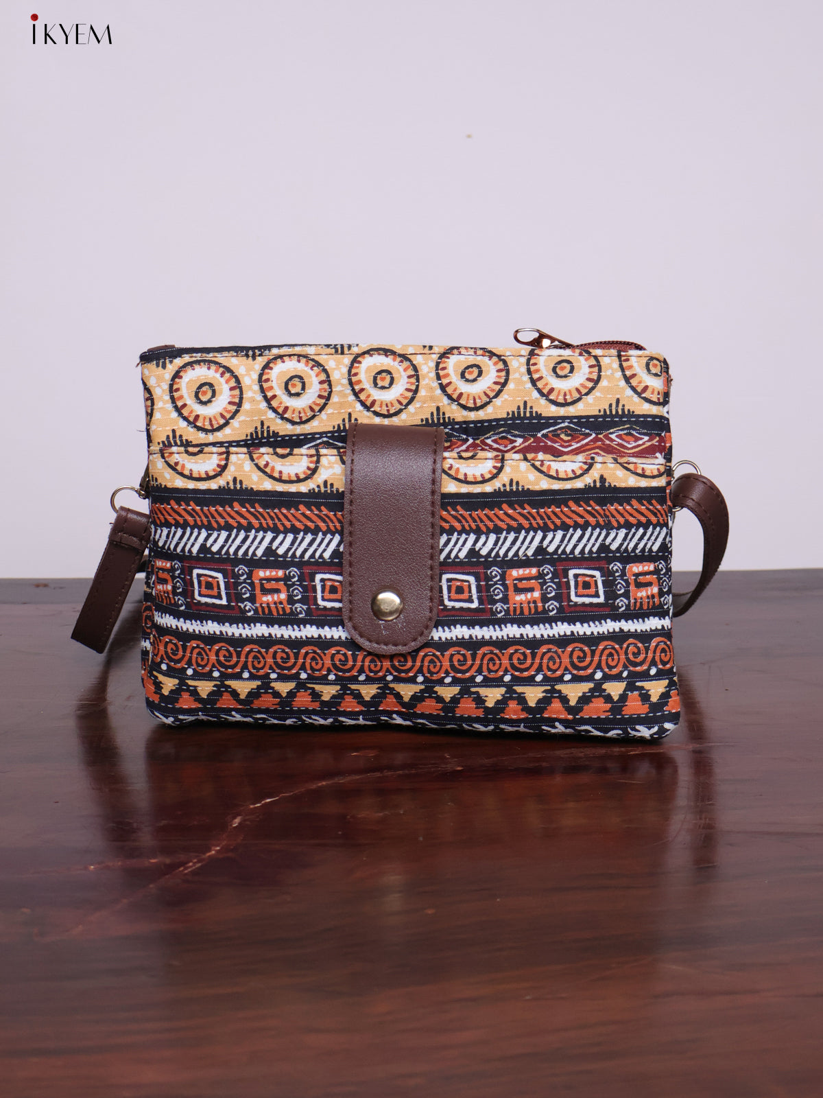 Cotton Printed Sling Bag - Sandal - KL20125