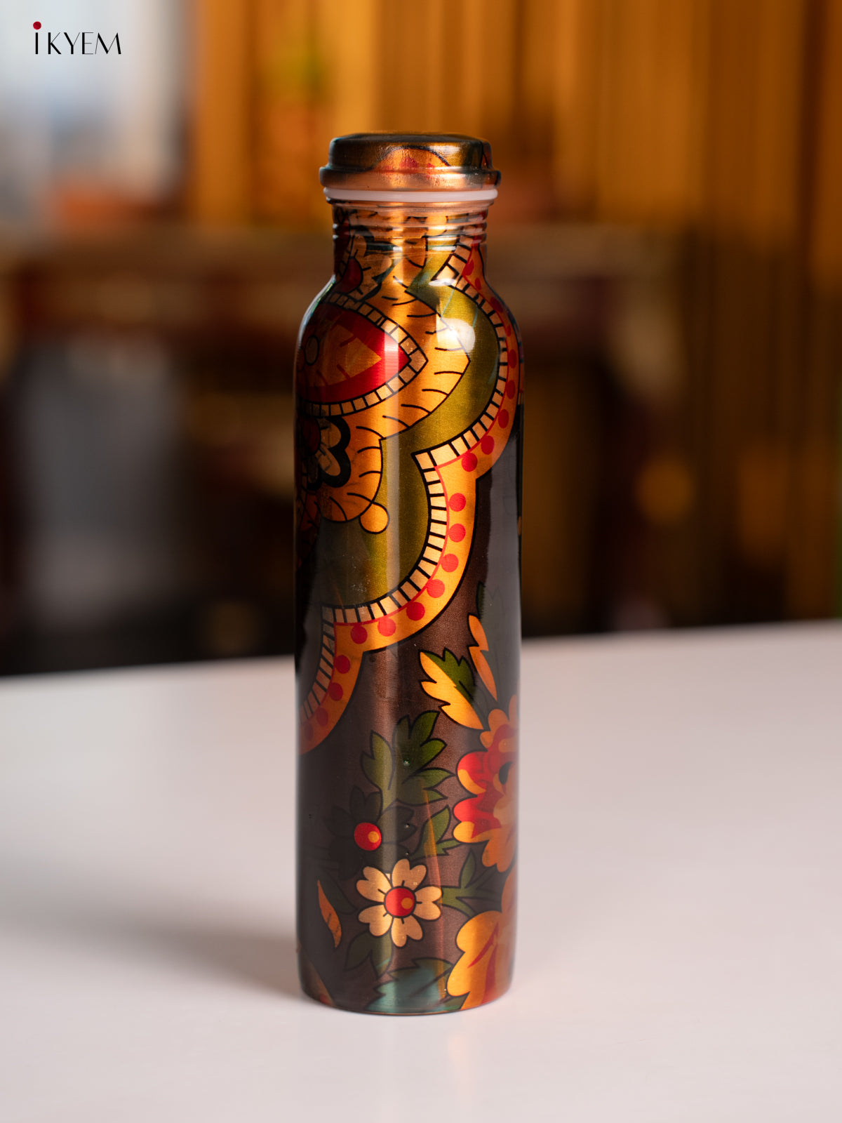 Digital Printed copper bottle 1 litre - KA07119