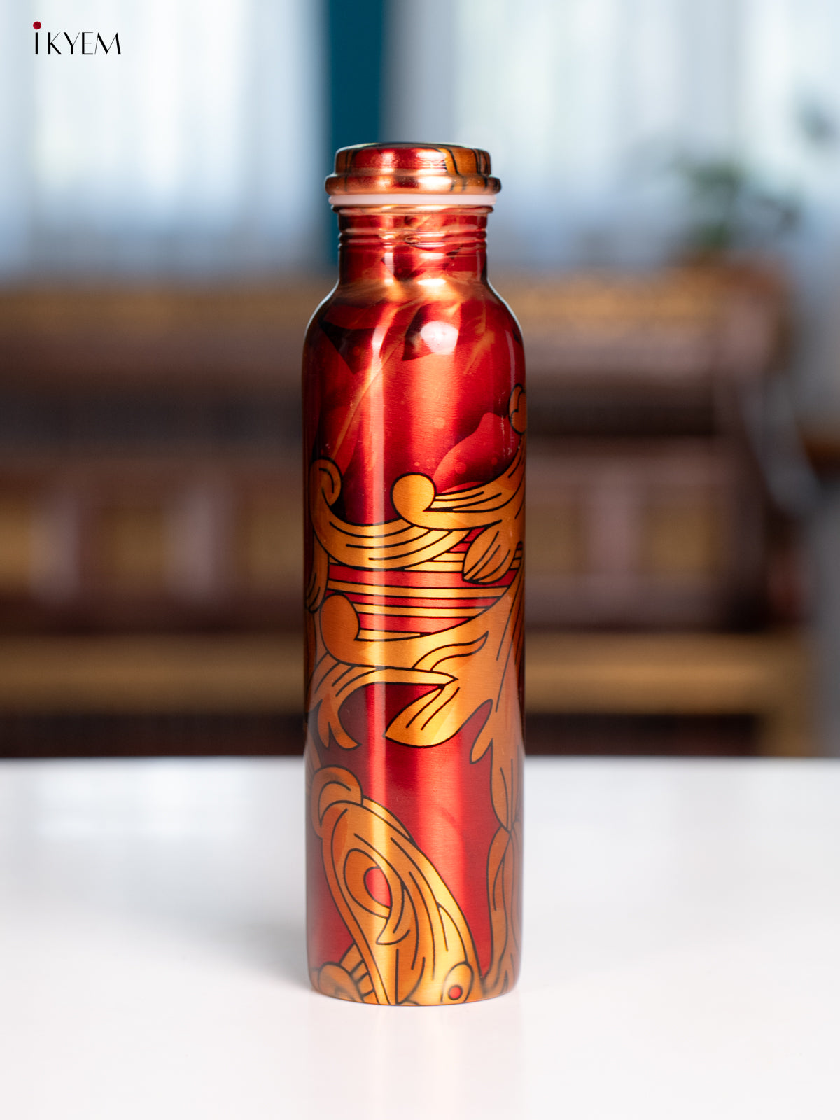 Digital Printed copper bottle 1 litre - KA07119