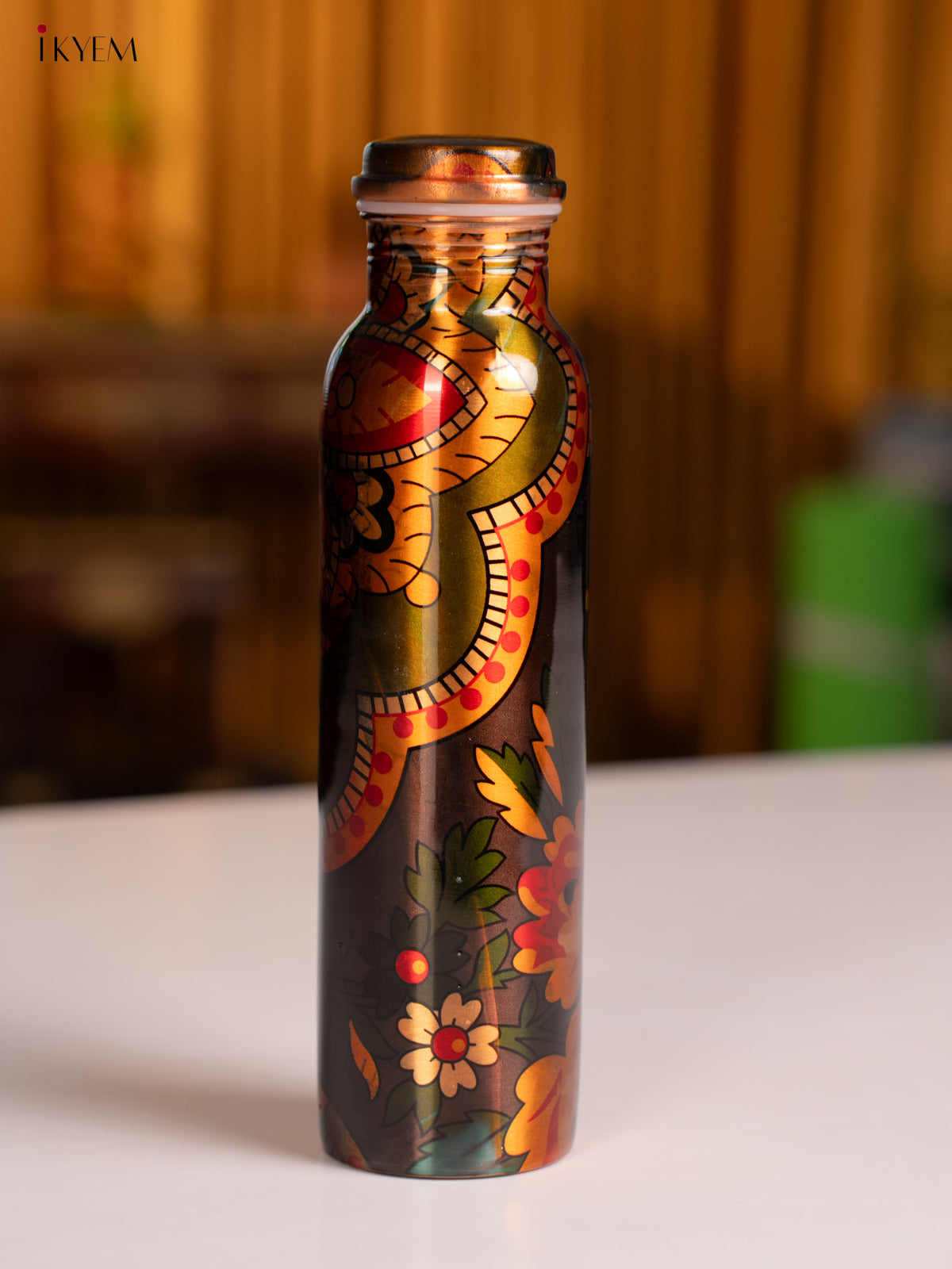 Digital Printed copper bottle 1 litre - KA07119