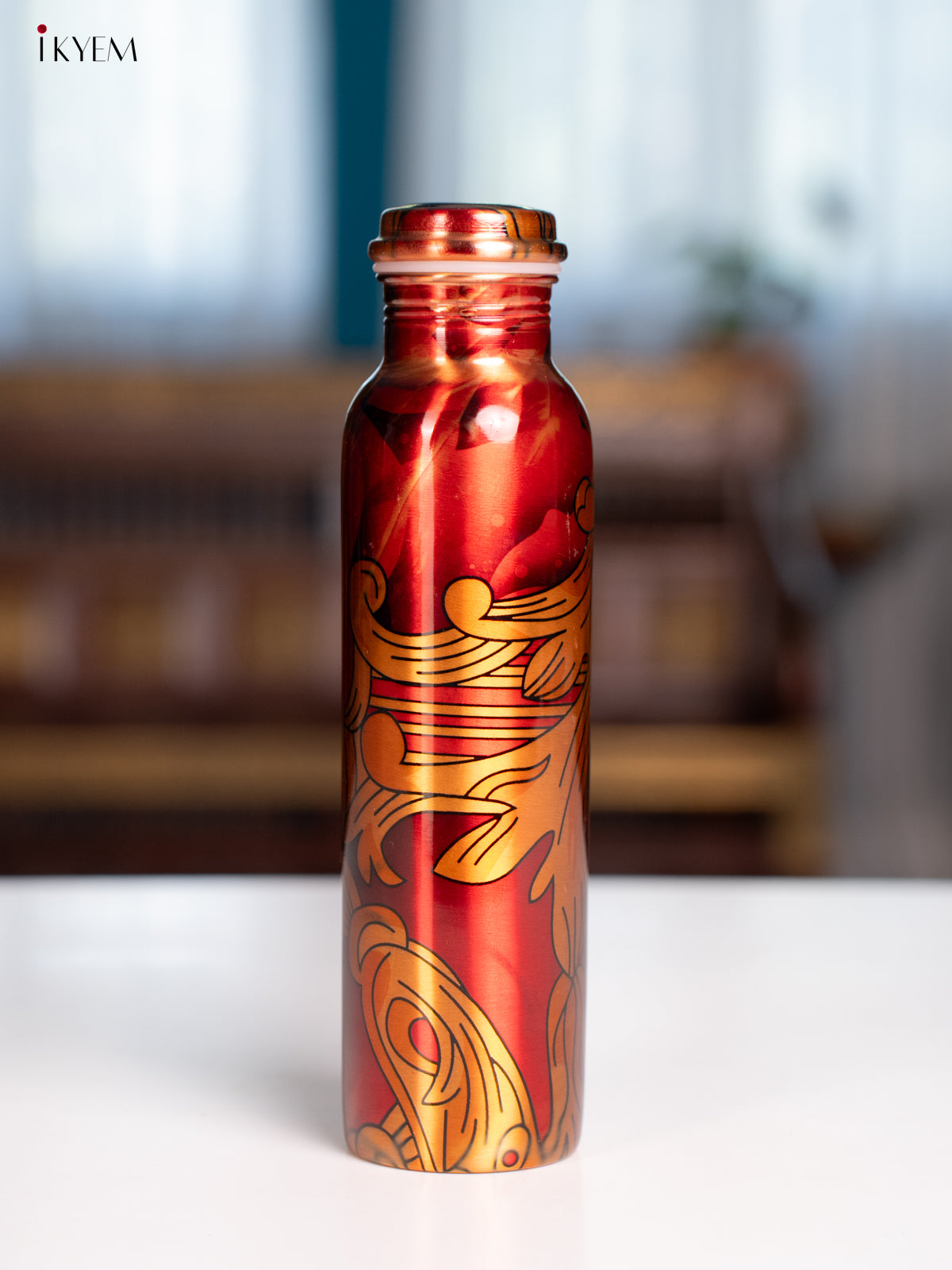 Digital Printed copper bottle 1 litre - KA07119