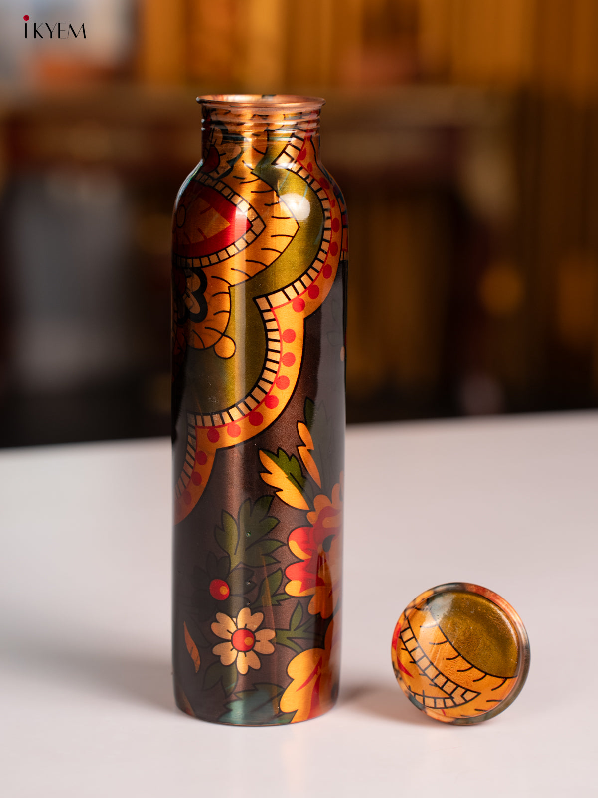 Digital Printed copper bottle 1 litre - KA07119