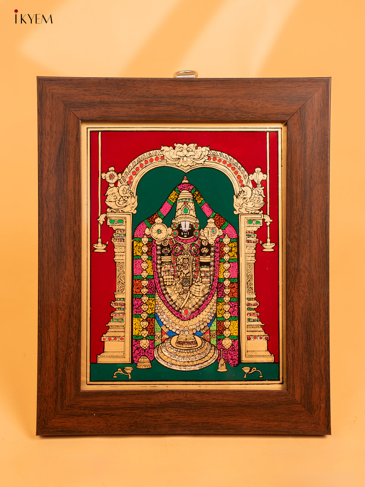 Reverse Glass Painted Photo Frame (10x8) - Venkateshwara -KA07125