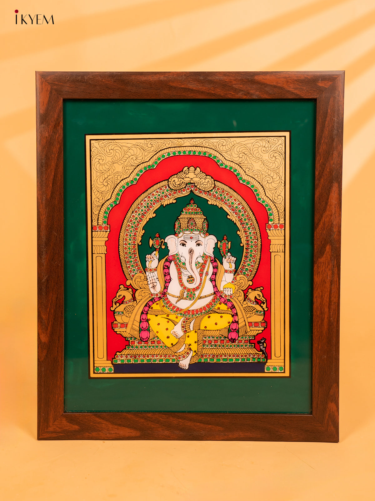 Reverse Glass Painted Photo Frame (17x14) - Ganesha - KA07126