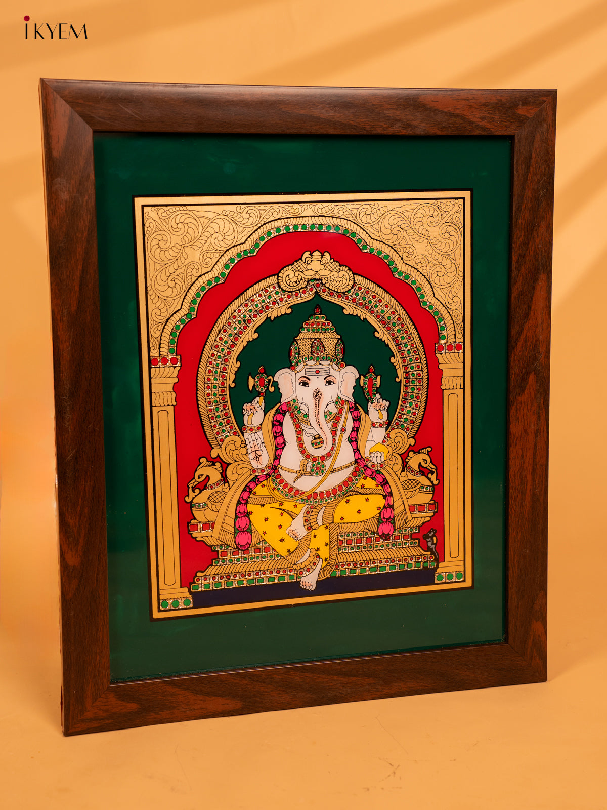 Reverse Glass Painted Photo Frame (17x14) - Ganesha - KA07126