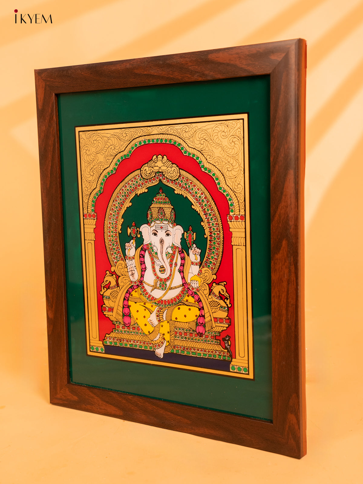 Reverse Glass Painted Photo Frame (17x14) - Ganesha - KA07126