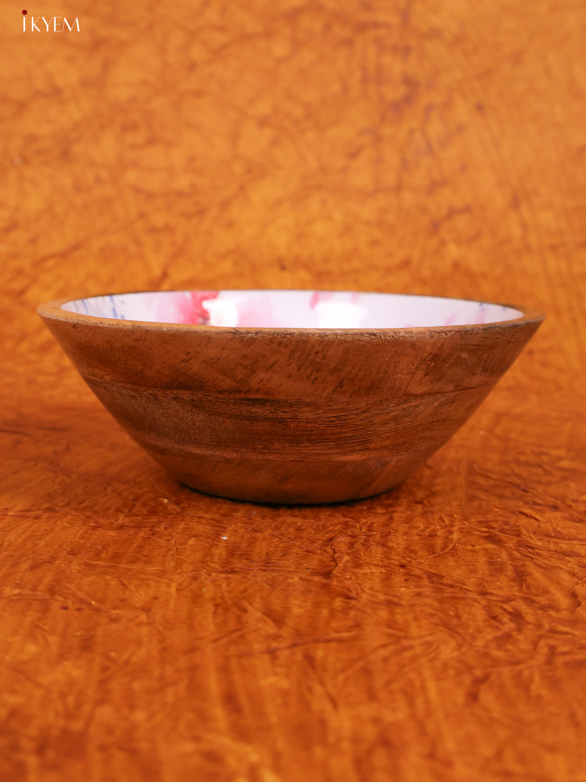 Wooden crockery Small Mango Bowl - White- KA22123