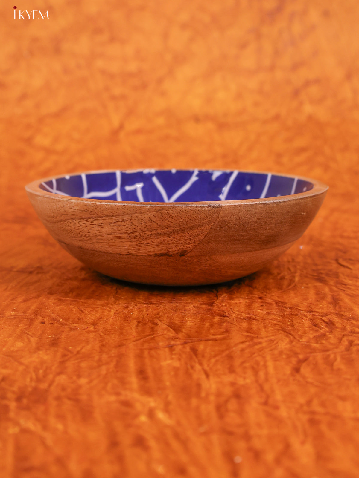 Wooden crockery Mango Bowl Small - Dark Blue - KA22124