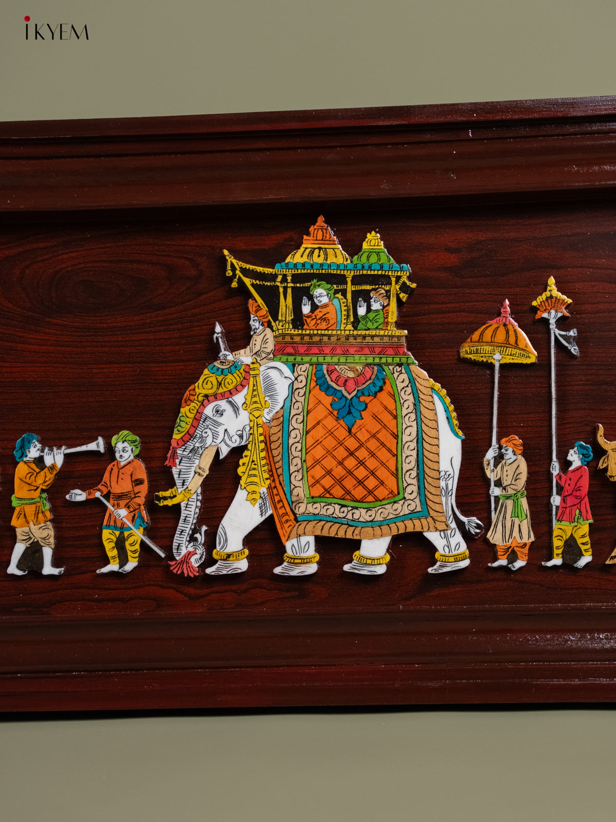 Mysore Rosewood Inlay 3D Panel - Bharath - KA30130