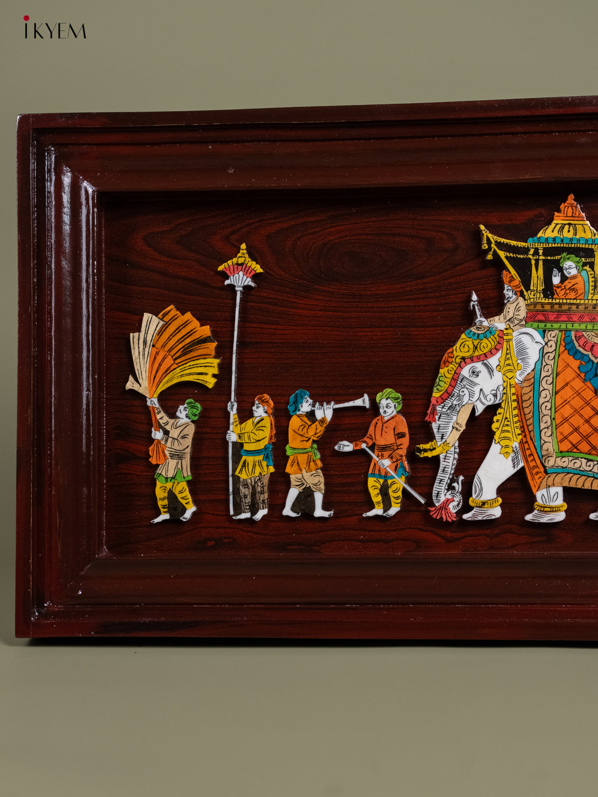 Mysore Rosewood Inlay 3D Panel - Bharath - KA30130