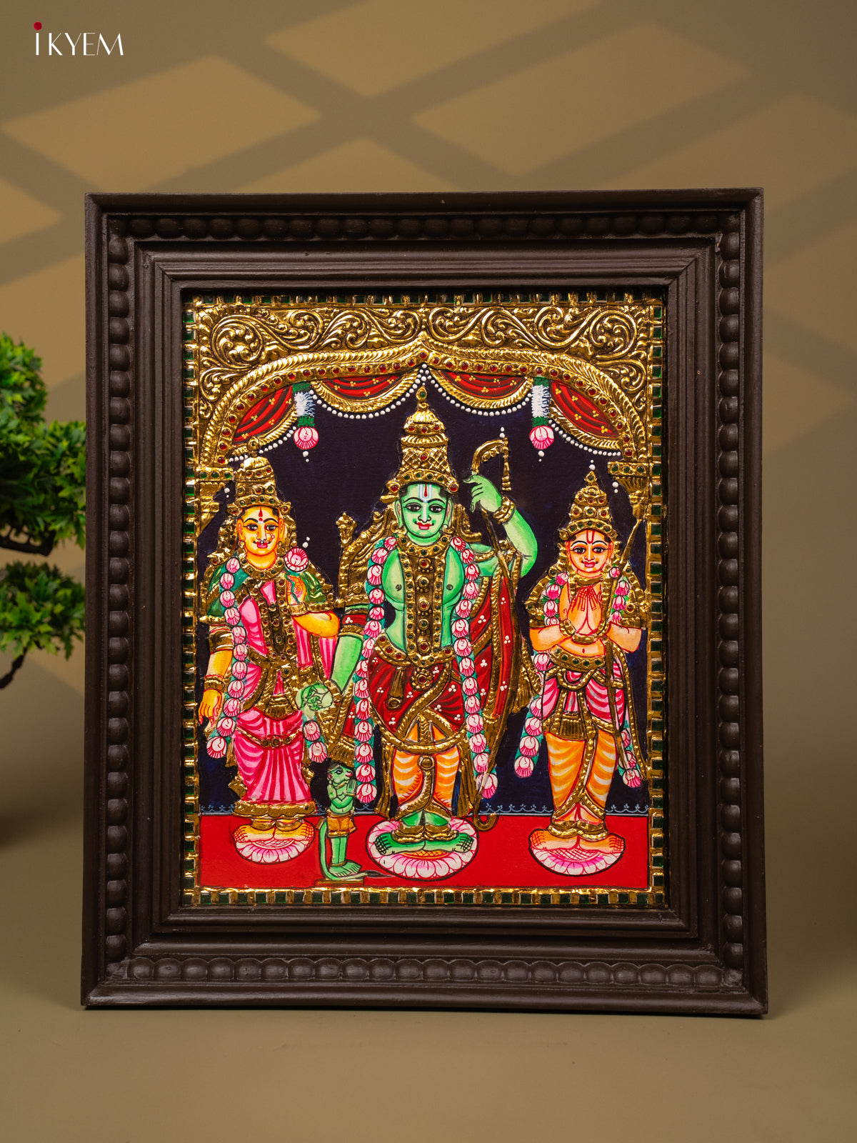 Ram darbar - Tanjore Painting (18x15) - KB01113