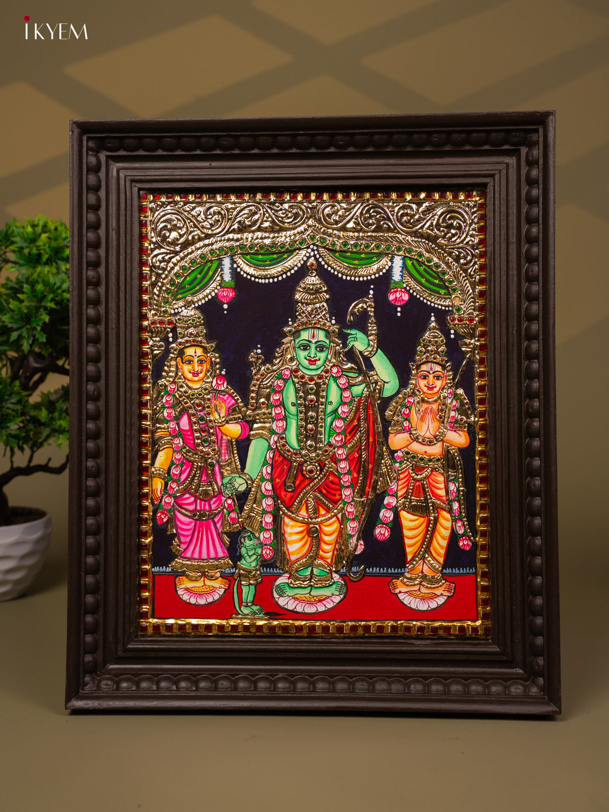 Ram darbar - Tanjore Painting (18x15) - KB01113