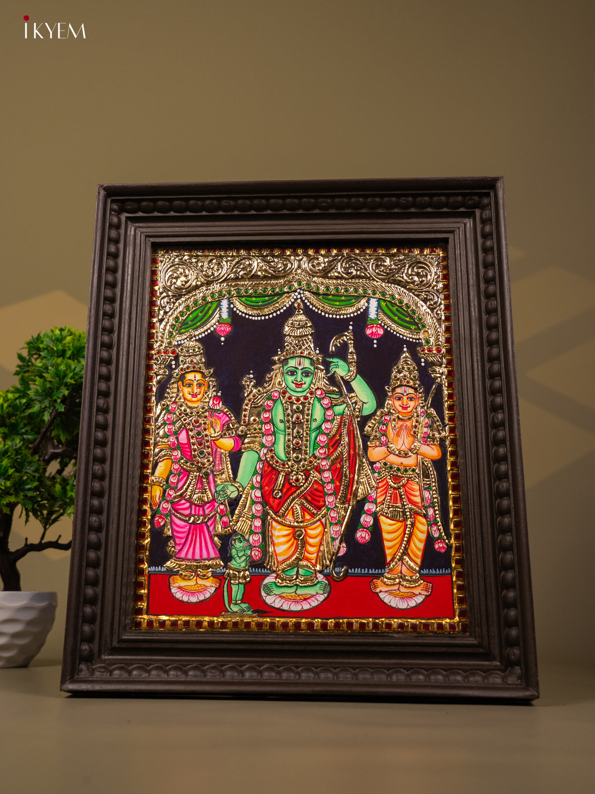 Ram darbar - Tanjore Painting (18x15) - KB01113