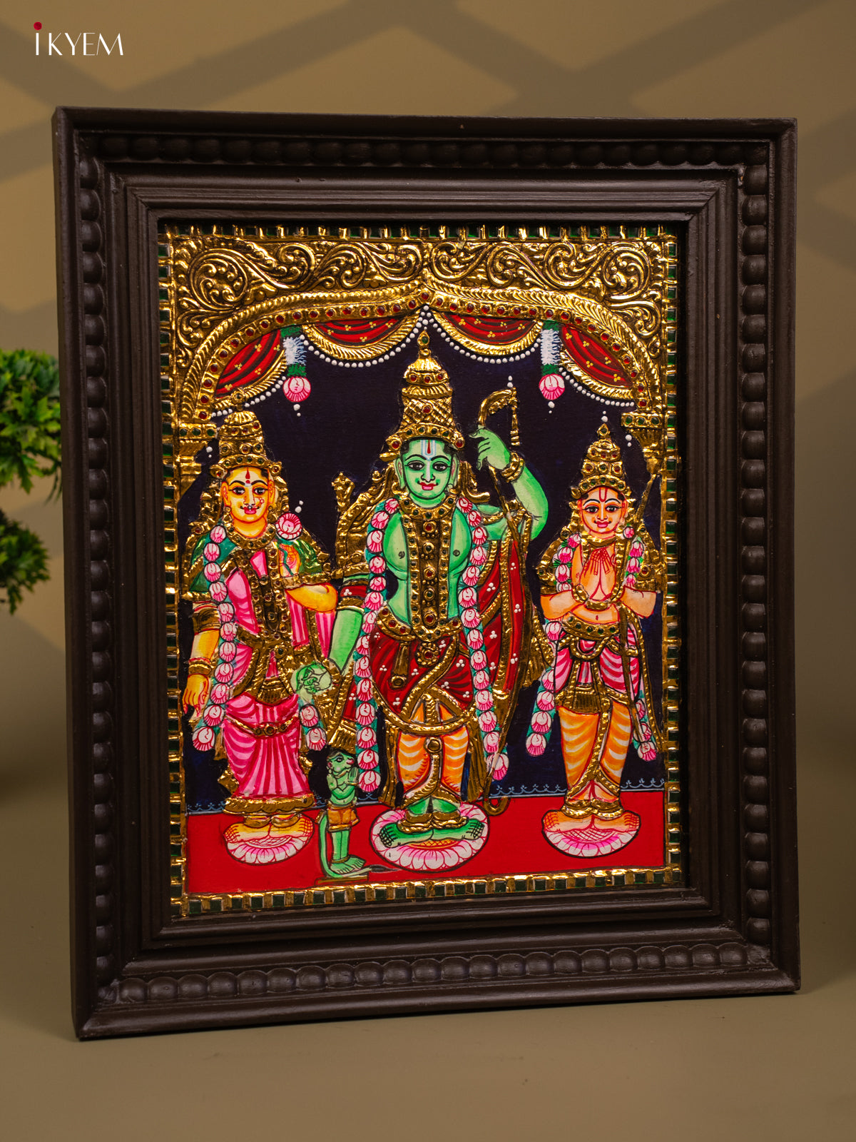 Ram darbar - Tanjore Painting (18x15) - KB01113