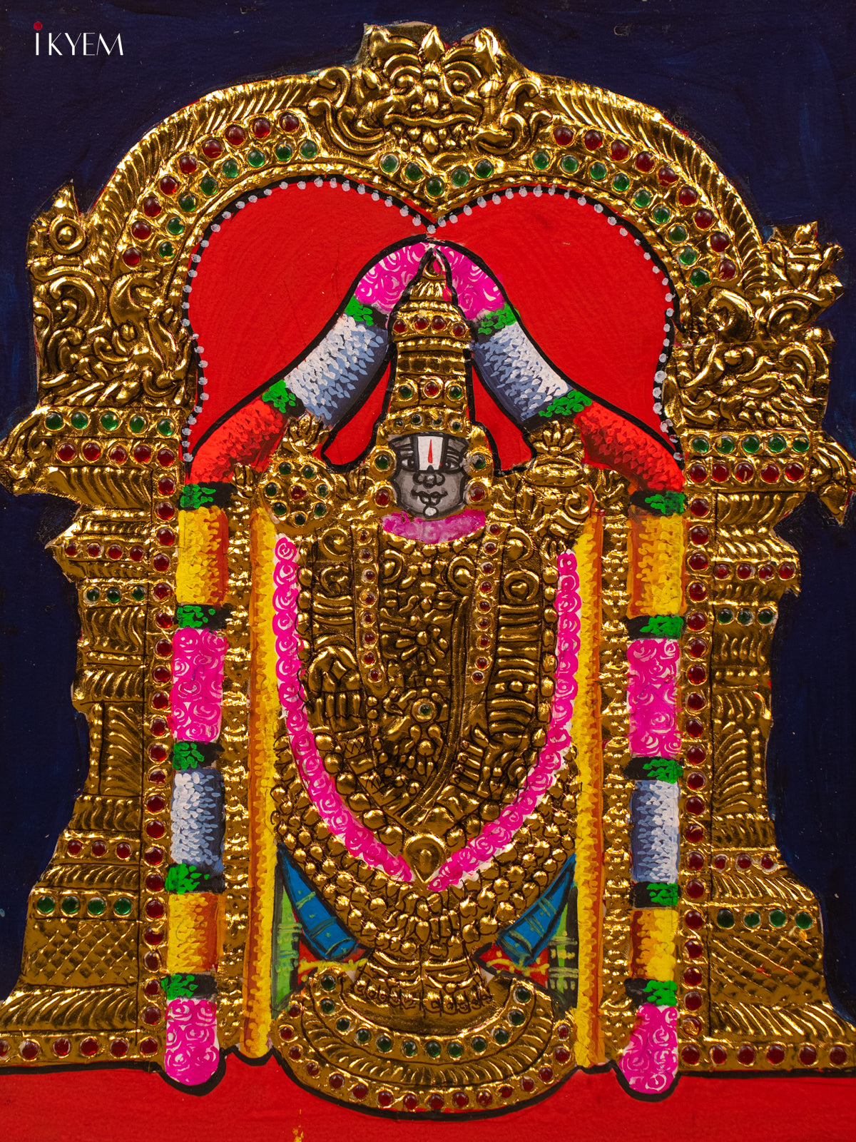 Balaji - Tanjore Painting (18x15) - KB01114