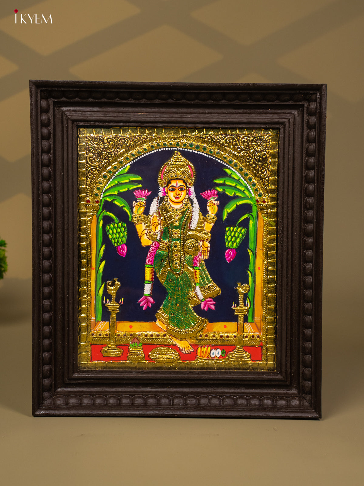 Lakshmi - Tanjore Painting (15x13) - KB01123