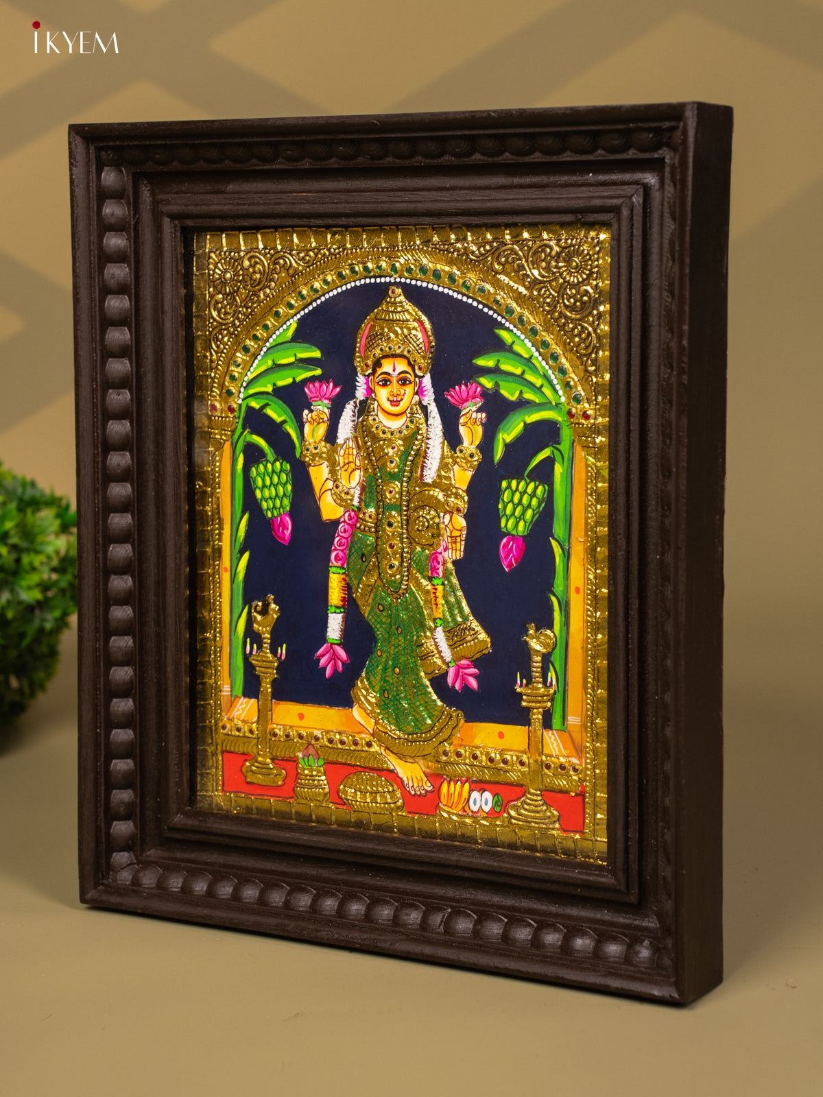 Lakshmi - Tanjore Painting (15x13) - KB01123