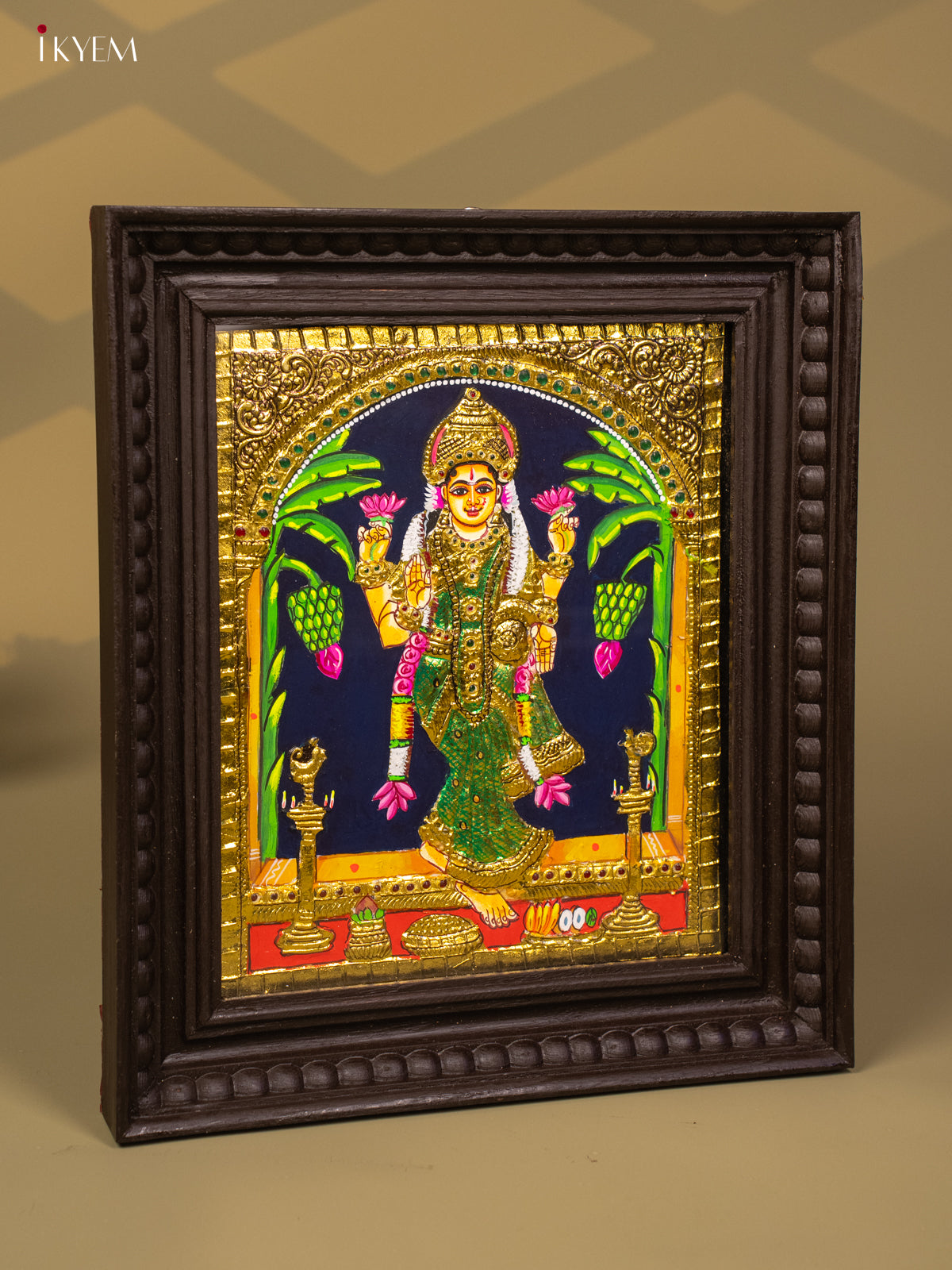 Lakshmi - Tanjore Painting (15x13) - KB01123