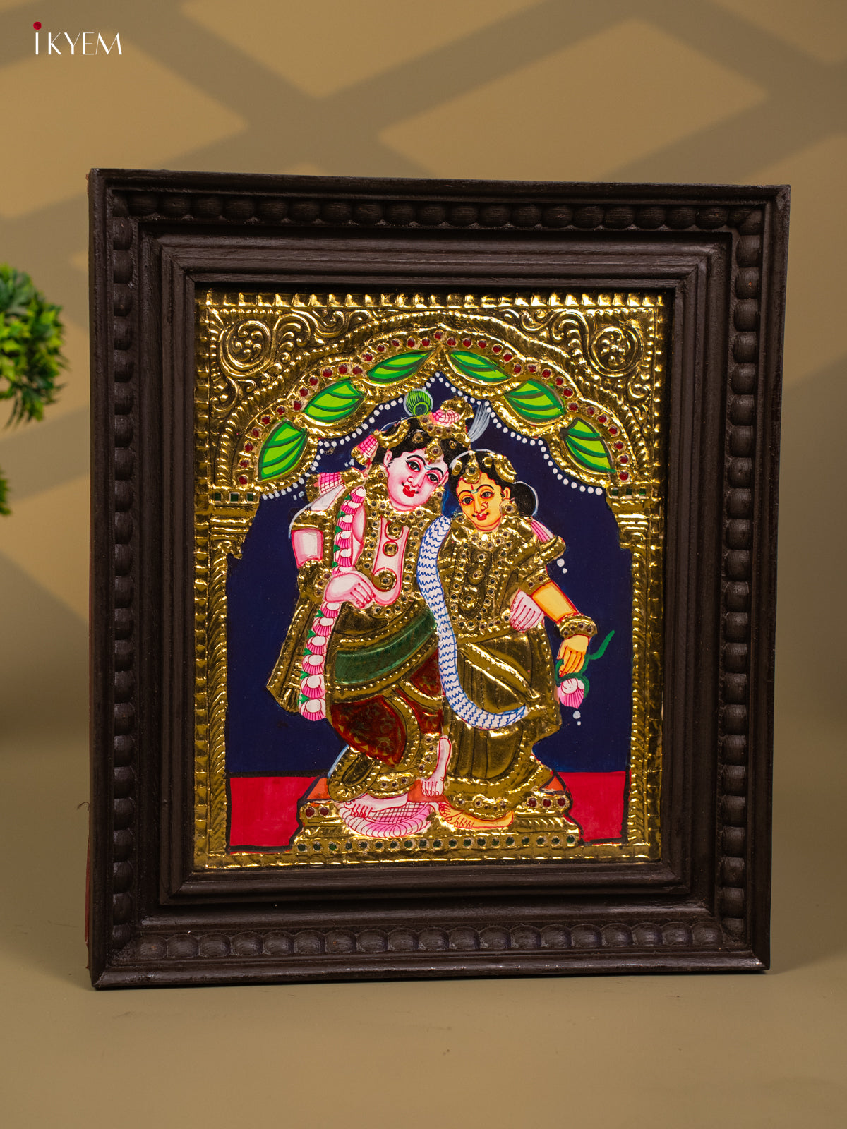 Radha Krishna - Tanjore Painting (15x13) - KB01124