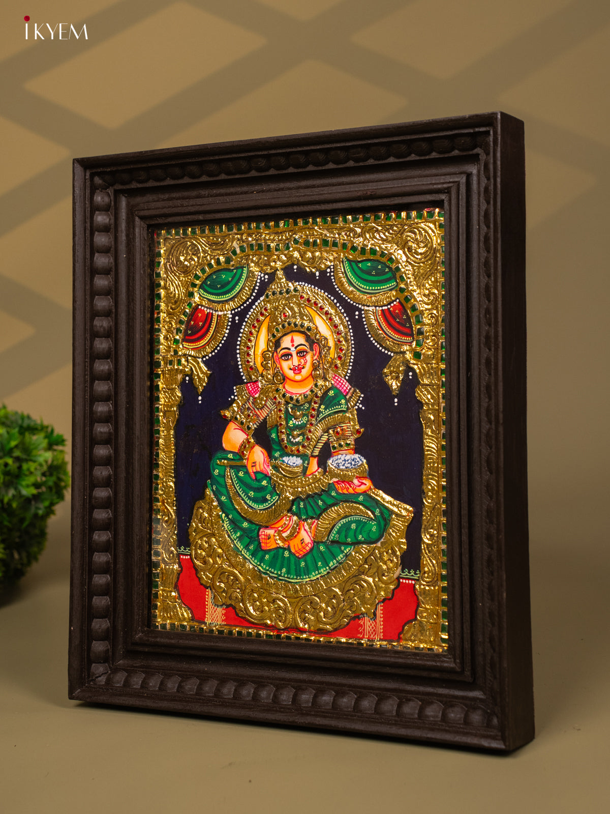 Annapoorani - Tanjore Painting (15x13) -KB01125