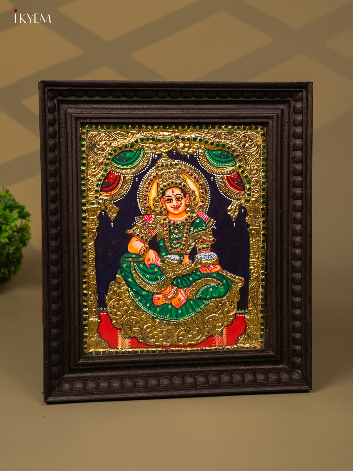 Annapoorani - Tanjore Painting (15x13) -KB01125