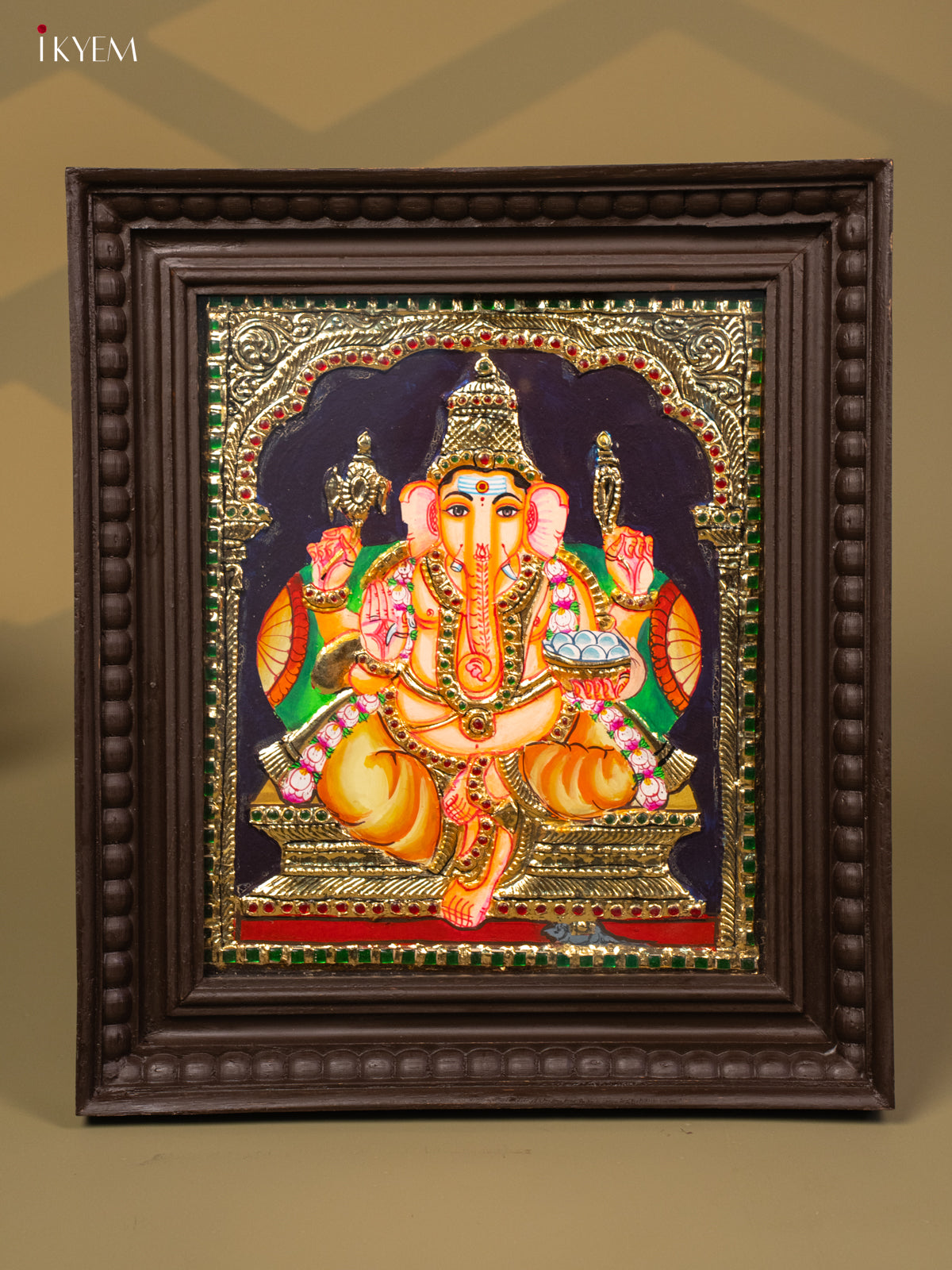 Ganesha - Tanjore Painting (15x13) - KB01128