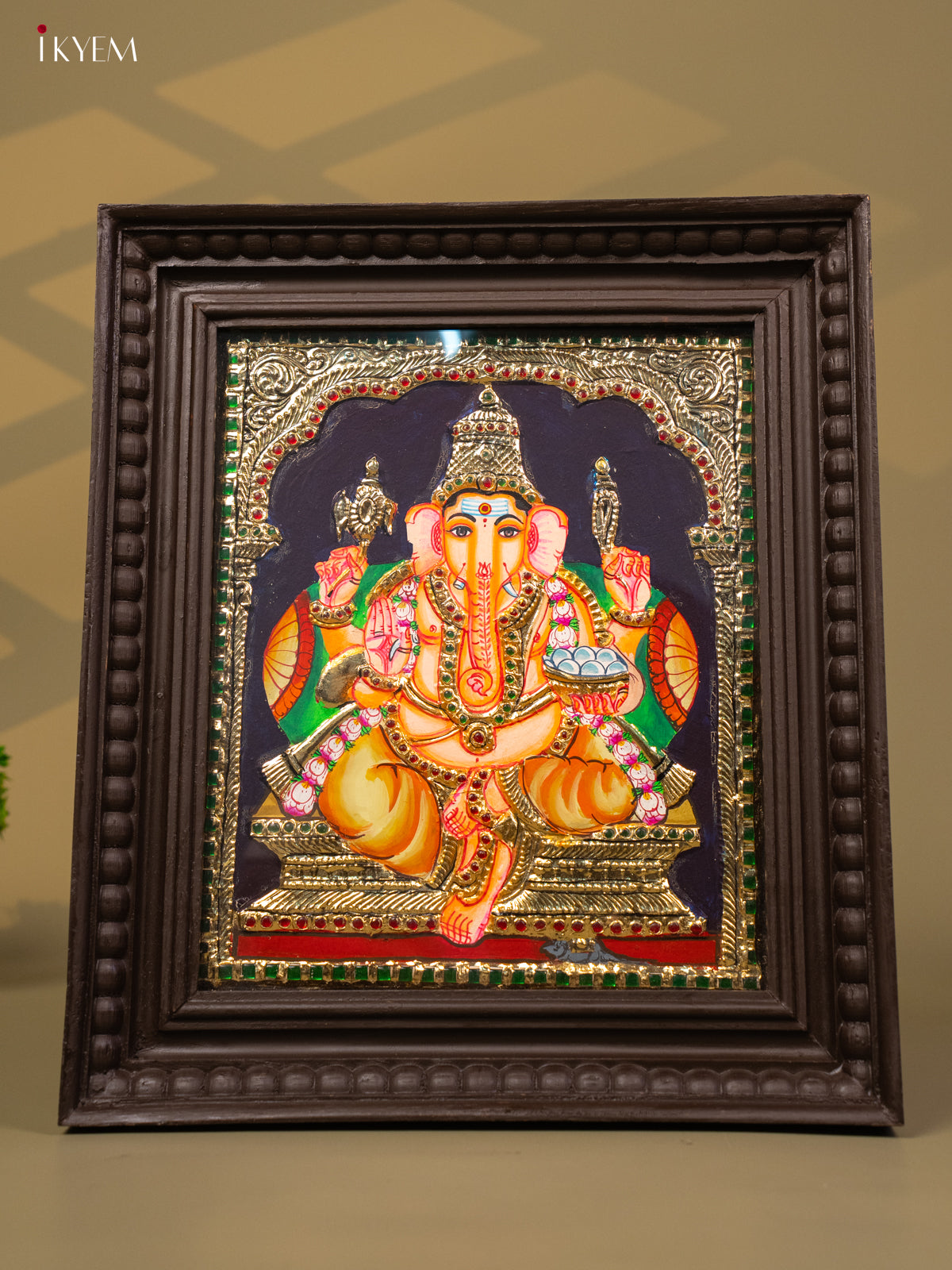 Ganesha - Tanjore Painting (15x13) - KB01128