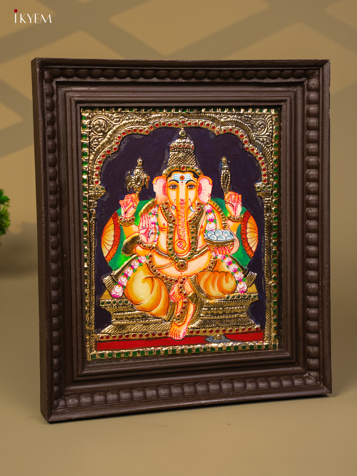 Ganesha - Tanjore Painting (15x13) - KB01128